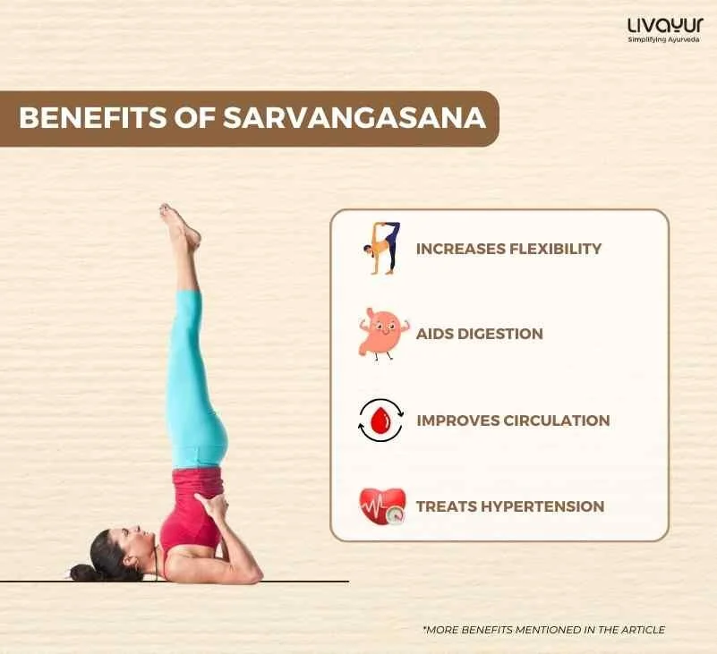 Sarvangasana Benefits of Sarvangasana How to Do it Step by Step