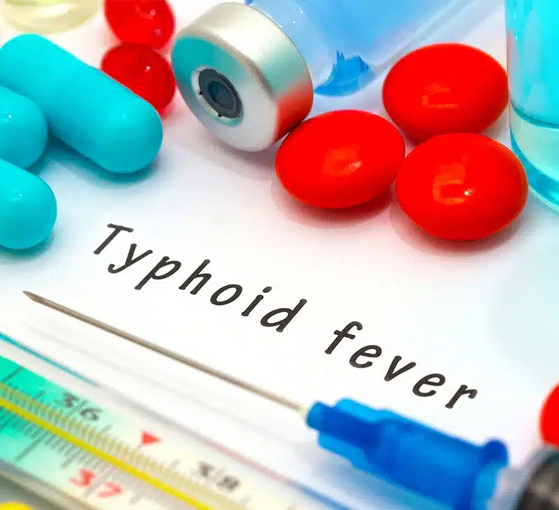 टाइफाइड के लक्षण